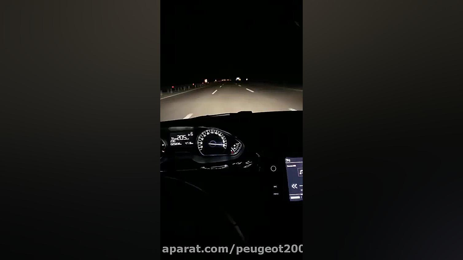 سرعت 213 کیلومتر با دور موتور...