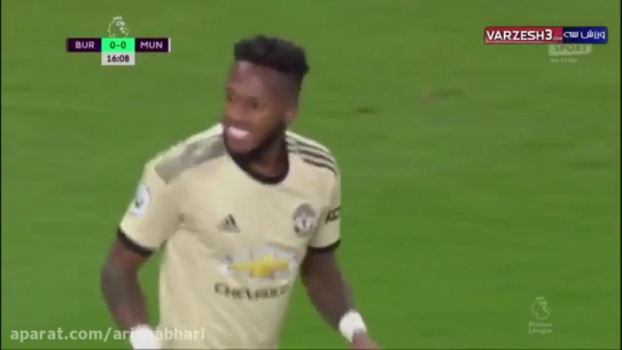 خلاصه بازی برنلی  منچستریونایت...