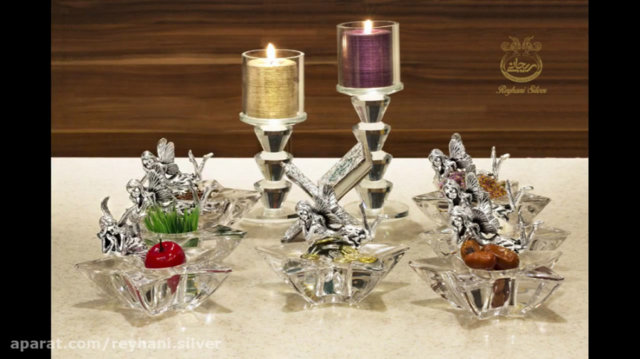 شمعدان نقره، هفت سین نقره، نقر...