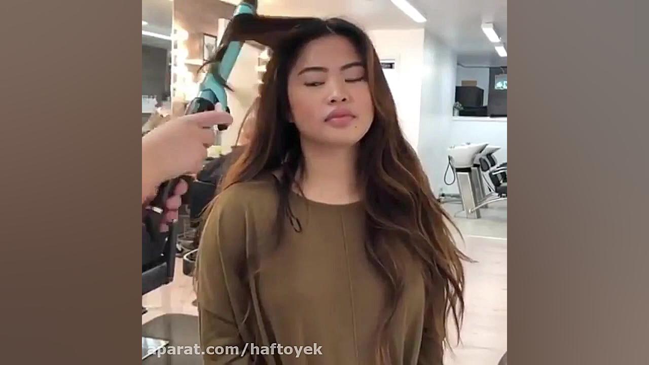 شینیون کردن موی بابلیس شده