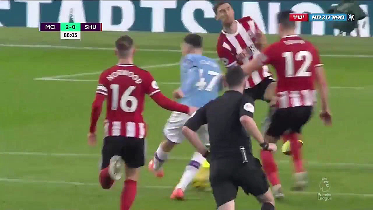 خلاصه بازی منچستر سیتی 2  شفیل...