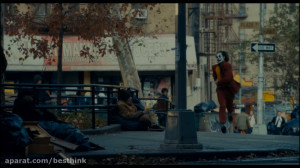 صحنه فرار جوکر از دست مامورین
