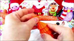 تزیین هویج به شکل درخت کریسمس