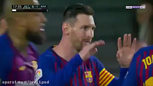 هتریک مسی در مقابل تیم رئال بت...