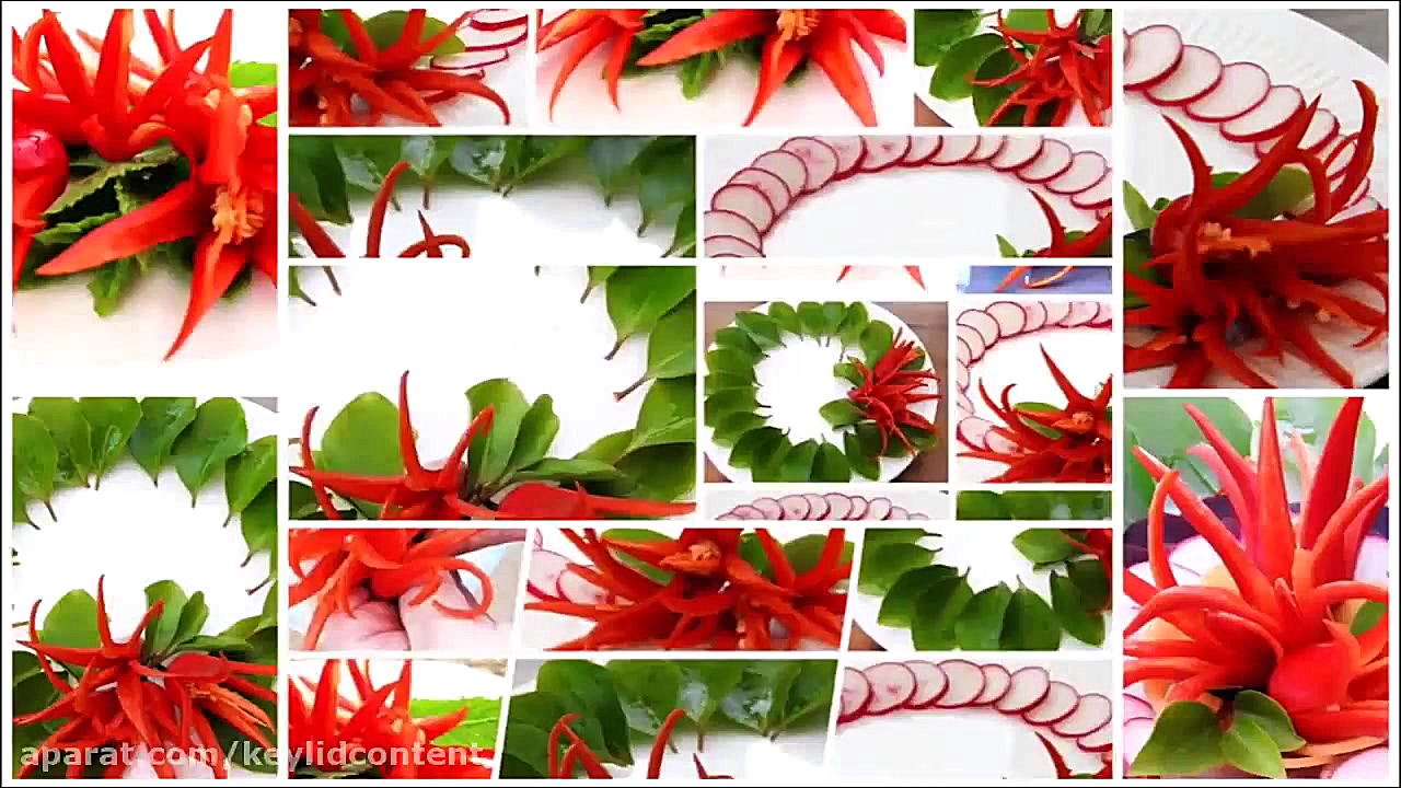 ایده های تزیین سالاد برای کریس...