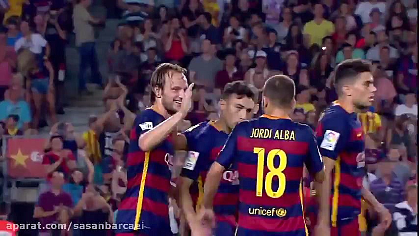 خلاصه بازی بارسلونا و آ اس رم(...