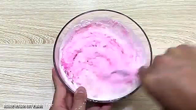 اموزش ساخت اسلایم صورتی