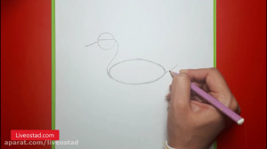 آموزش نقاشی کارتونی  قو