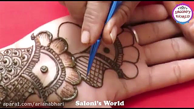 مدل نقش حنا روی دست تازه عروس...