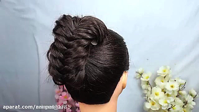 آموزش شینیون عروس مدل ایرانی 2...