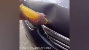 صافکاری ماشین با چسب چسب تفنگی