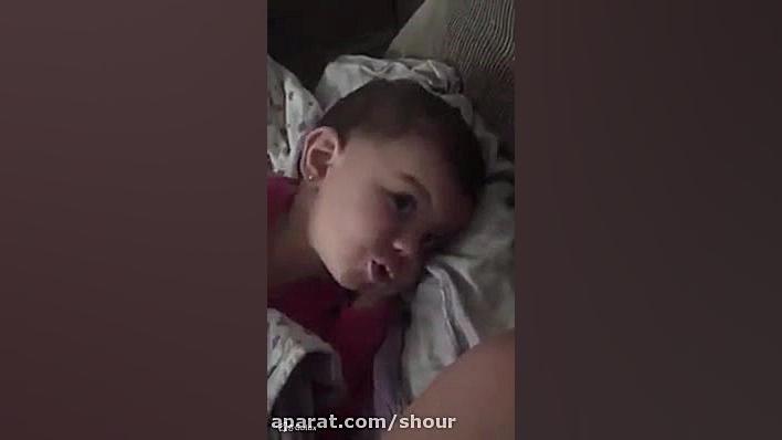 بچه از خر و پف‌ باباش شکایت می...