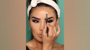 آموزش آرایش صورت  میکاپ شینیون