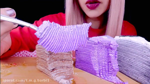 چالش خوردن کیک!!♥{دنبال...