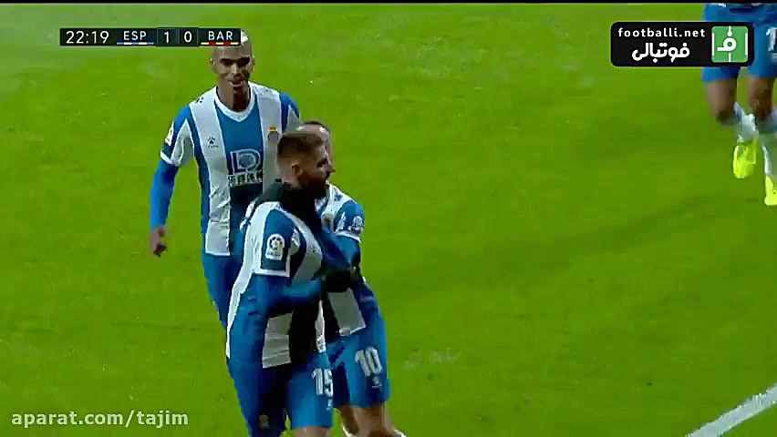خلاصه بازی بارسلونا و اسپانیول