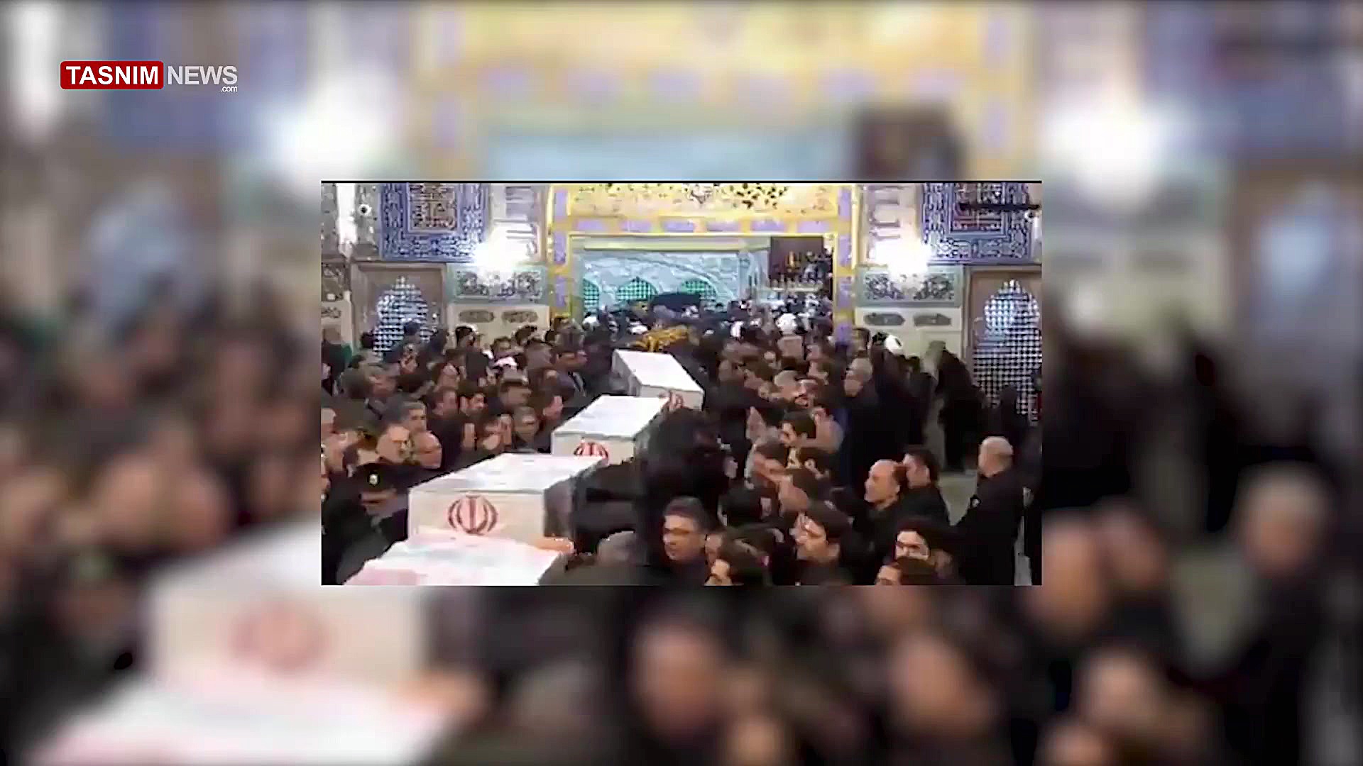 ورود پیکر مطهر سپهبد سلیمانی ب...