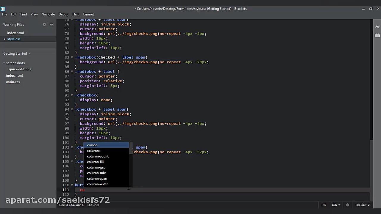 فرم ها در HTML جلسه سوم