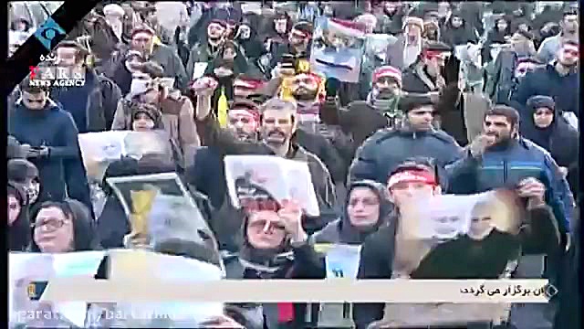 جمعیت بی‌سابقه مردم تهران در ت...