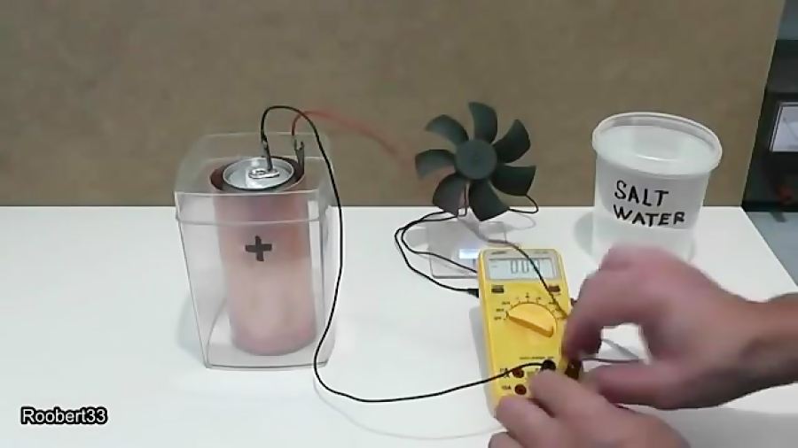 تولید برق با اب ونمک