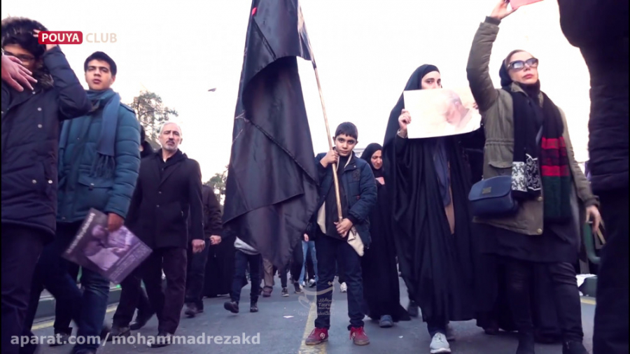 آخرین وداع با شهید قاسم سلیمان...