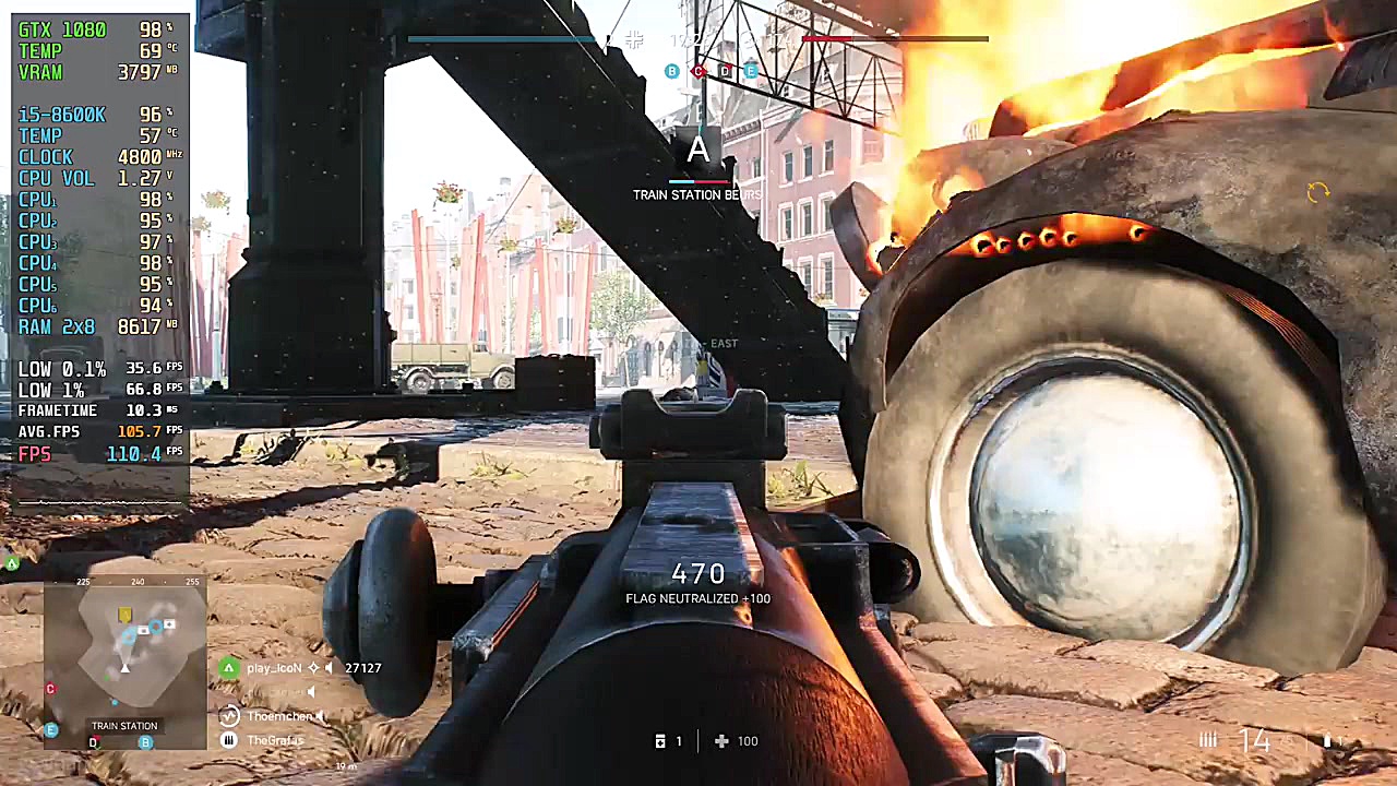 Battlefield V i5 8600K GTX 108...