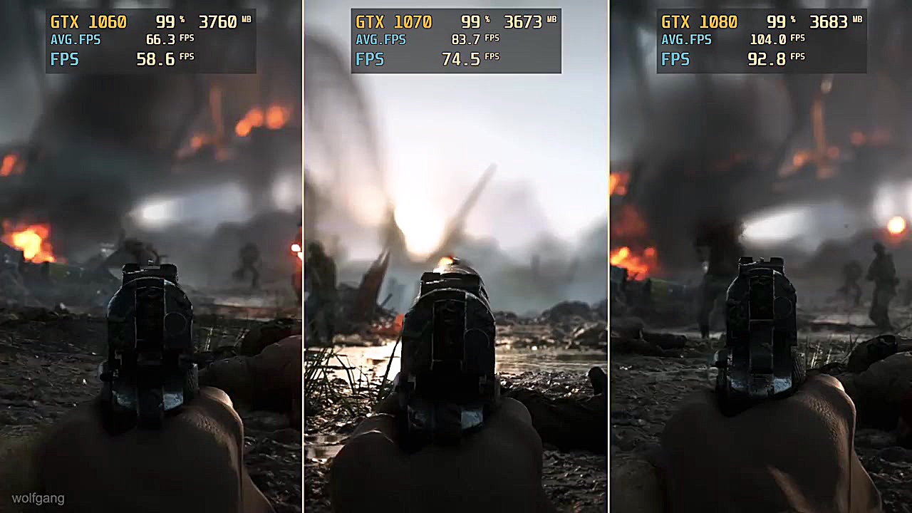 Battlefield V GTX 1060 vs. GTX...