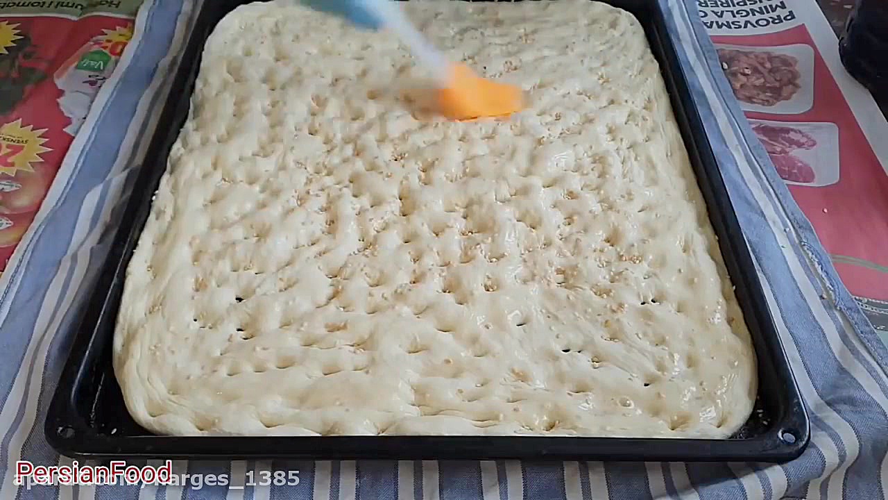 پخت آسان نان کنجد دار در خانه4...