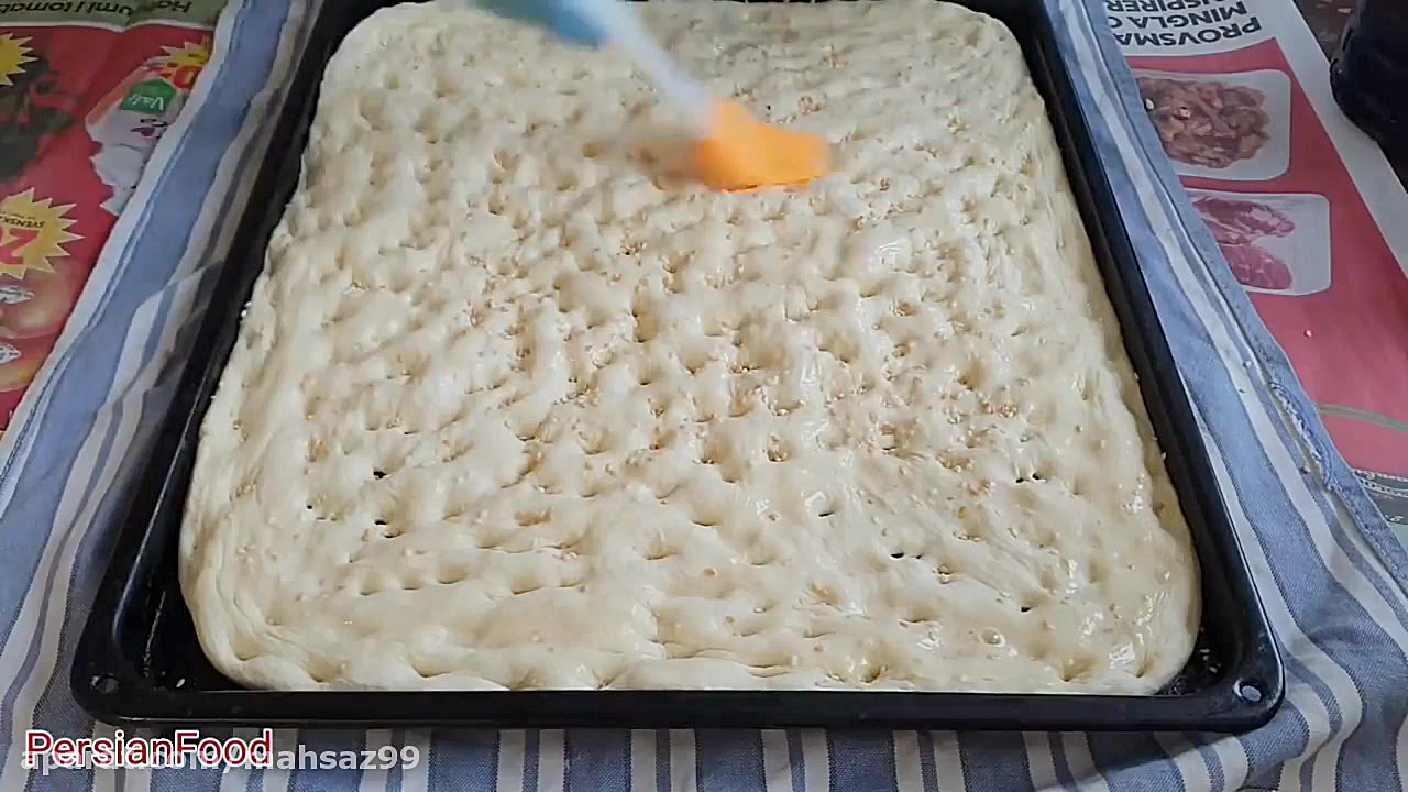 پخت آسان نان کنجد دار در خانه5...