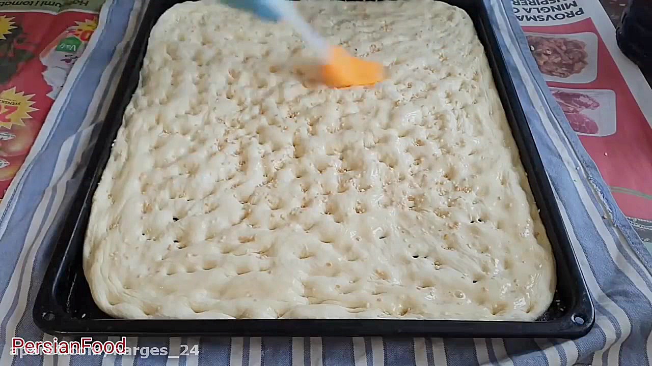 پخت آسان نان کنجد دار در خانه4...