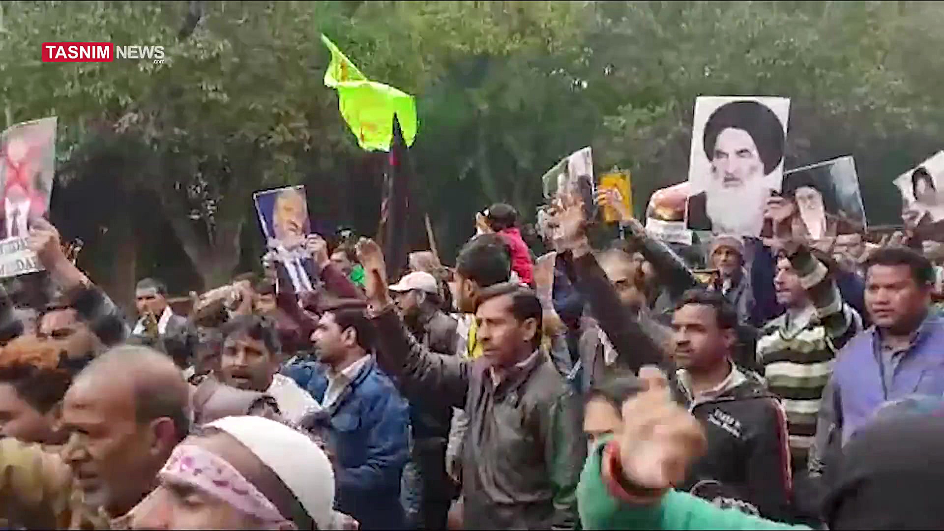 تظاهرات ضدآمریکایی دهلی نو