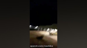 فیلم لحظه برخورد موشک ها با پا...
