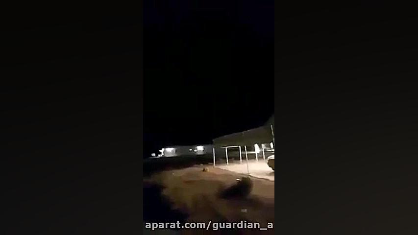 برخورد موشک های سپاه به پایگاه...