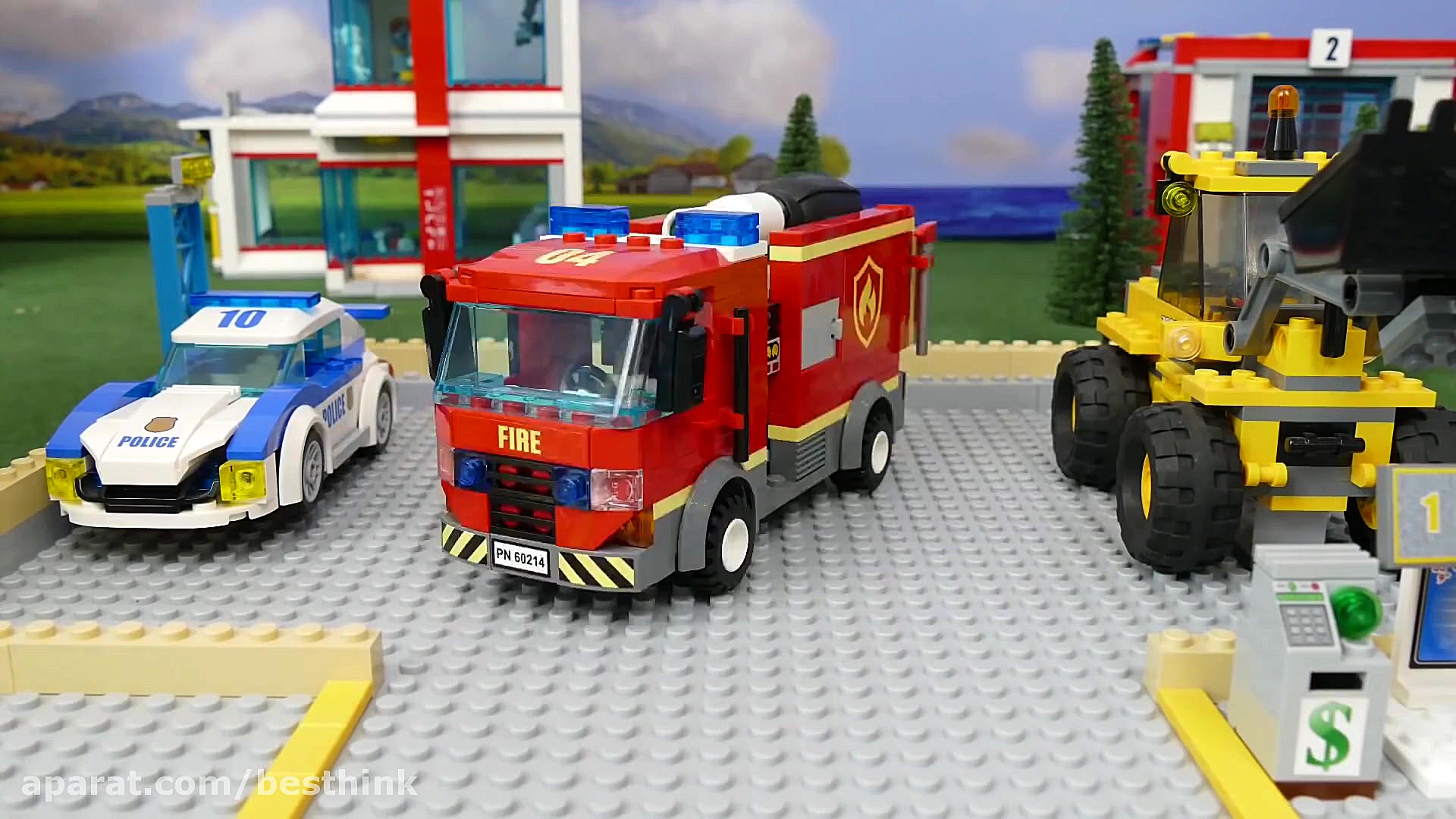 ماشین بازی لگو ، تریلر جرثقیل...