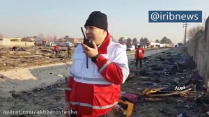 محل سقوط هواپیمای مسافربری اکر...
