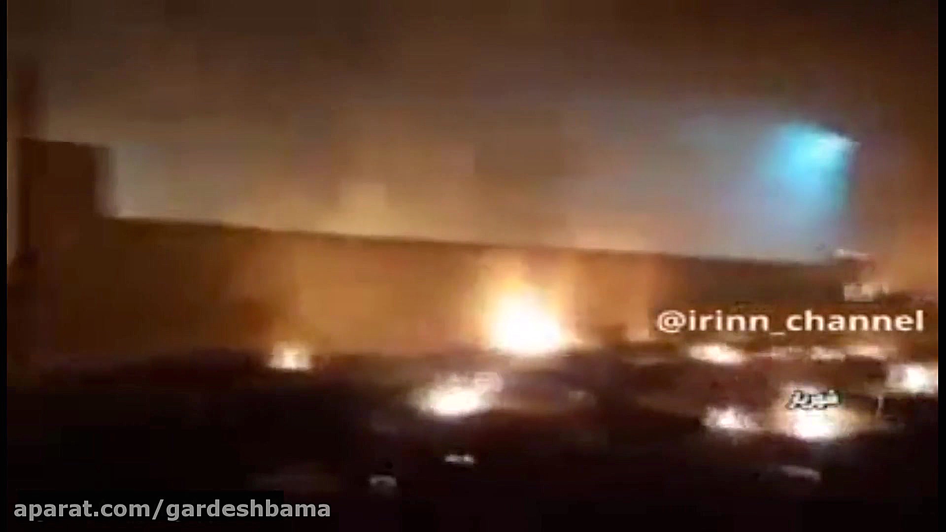 تصاویر اولیه از حریق هواپیمای...