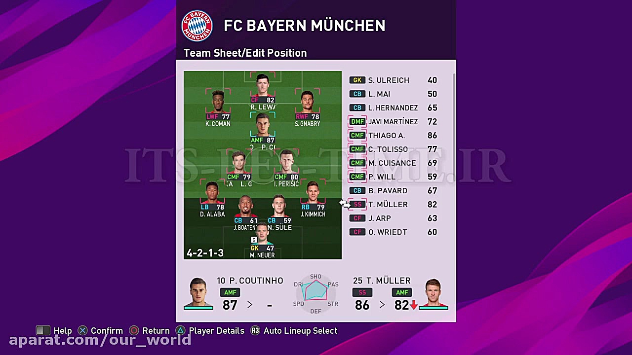 بهترین ترکیب بایرن مونیخ در PE...