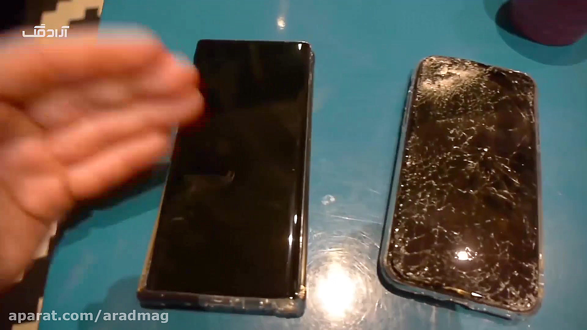 تست سقوط آیفون 11 پرو، گلکسی ن...