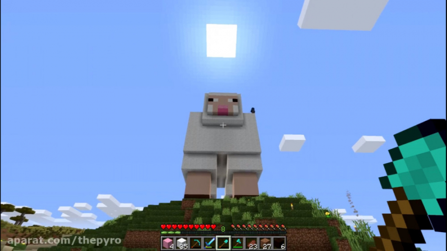 گوسفند بزرگ ماینکرفت! پایروکرف...