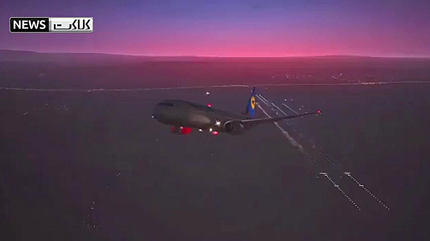 شبیه سازی سقوط پرواز هواپیمای...