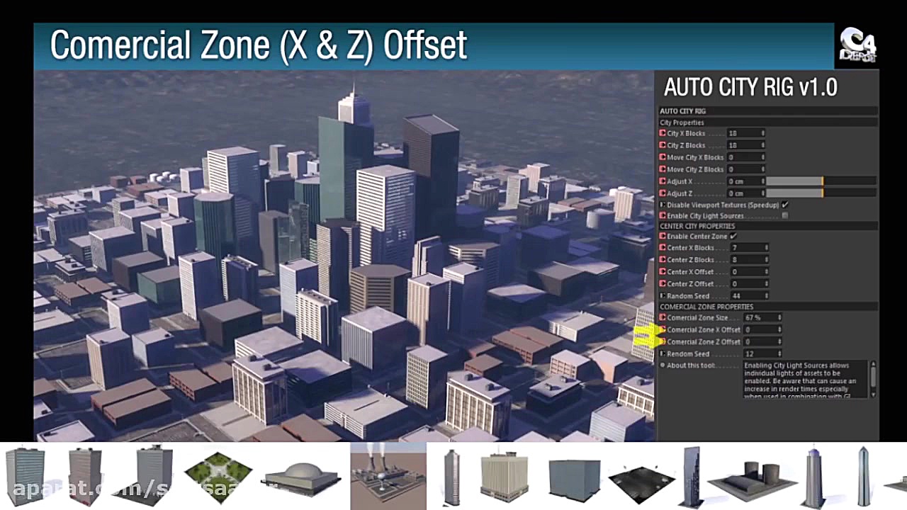 پلاگین City Rig برای سینما فور...