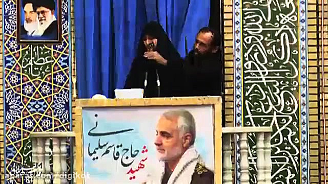زینب سلیمانی در نماز جمعه کرما...