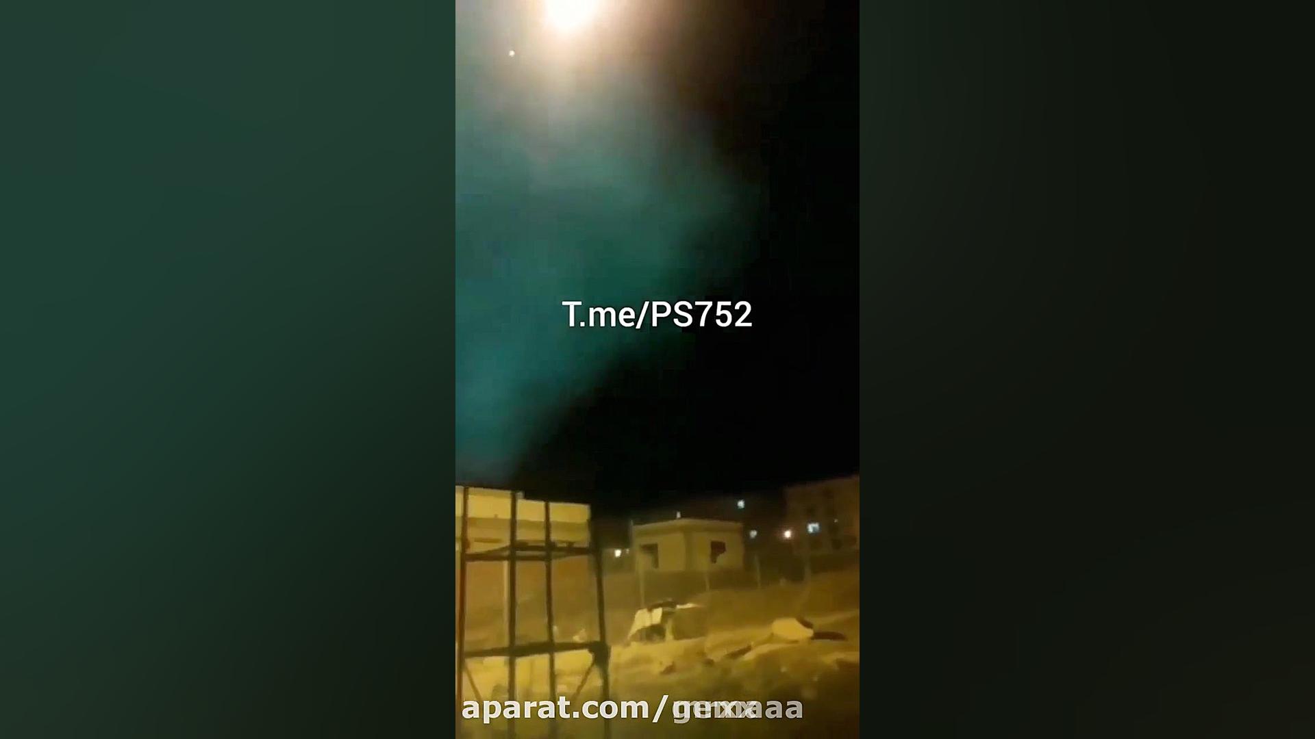 فیلمی از لحظه برخورد موشک تور...