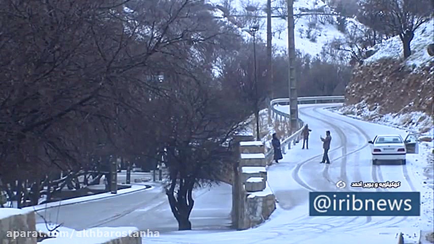 تصاویر زیبا از بارش برف در یاس...