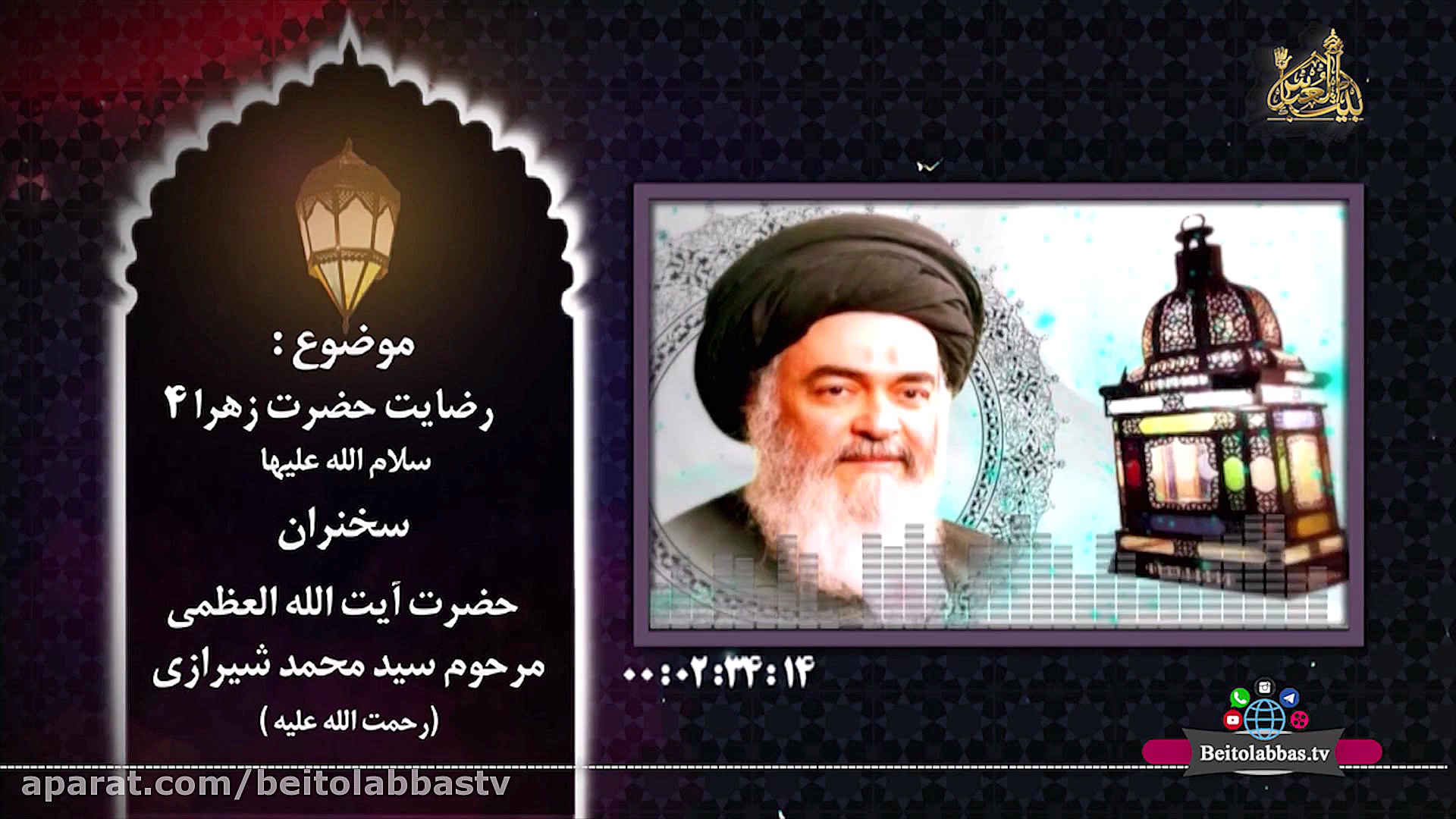 رضایت حضرت زهرا سلام الله علیه...