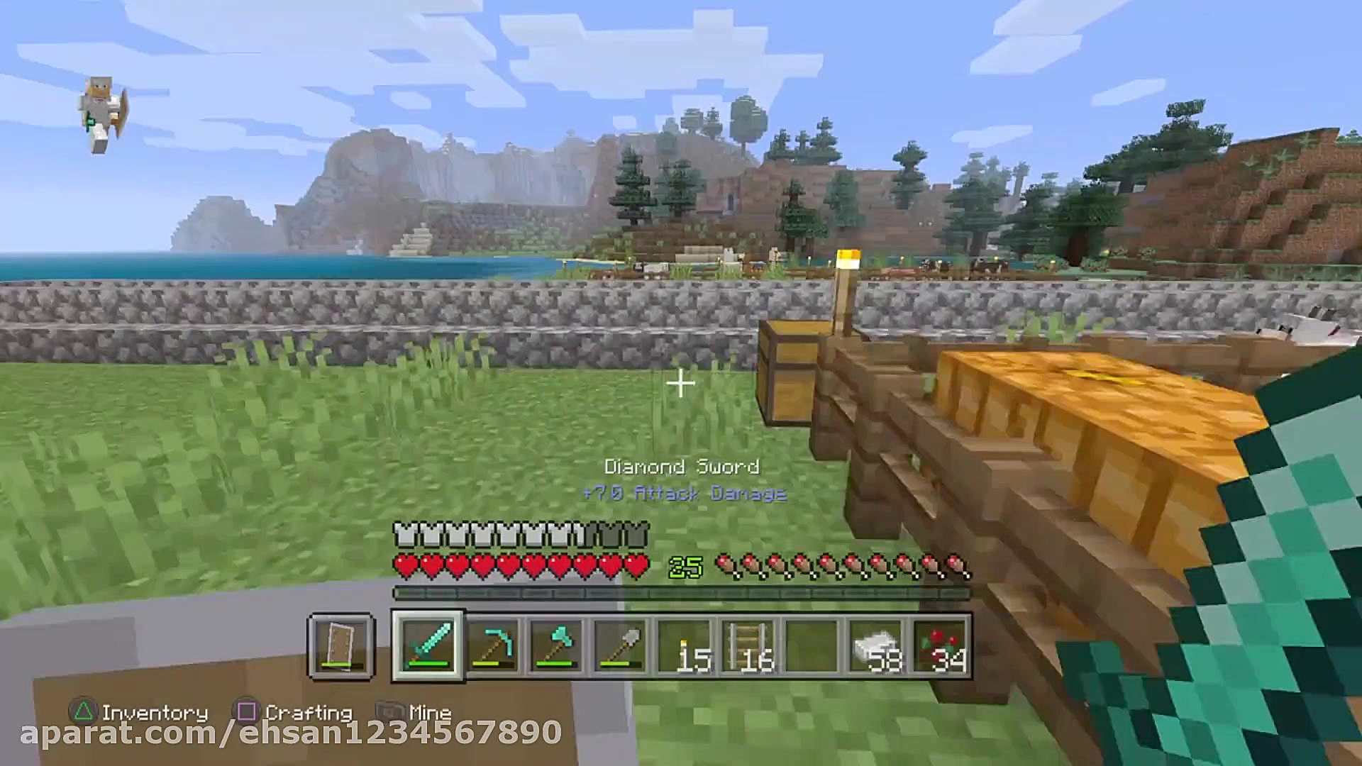 گیم پلی از بازی ماین کرافت سرو...