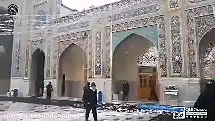 برف در حرم امام رضا (ع)