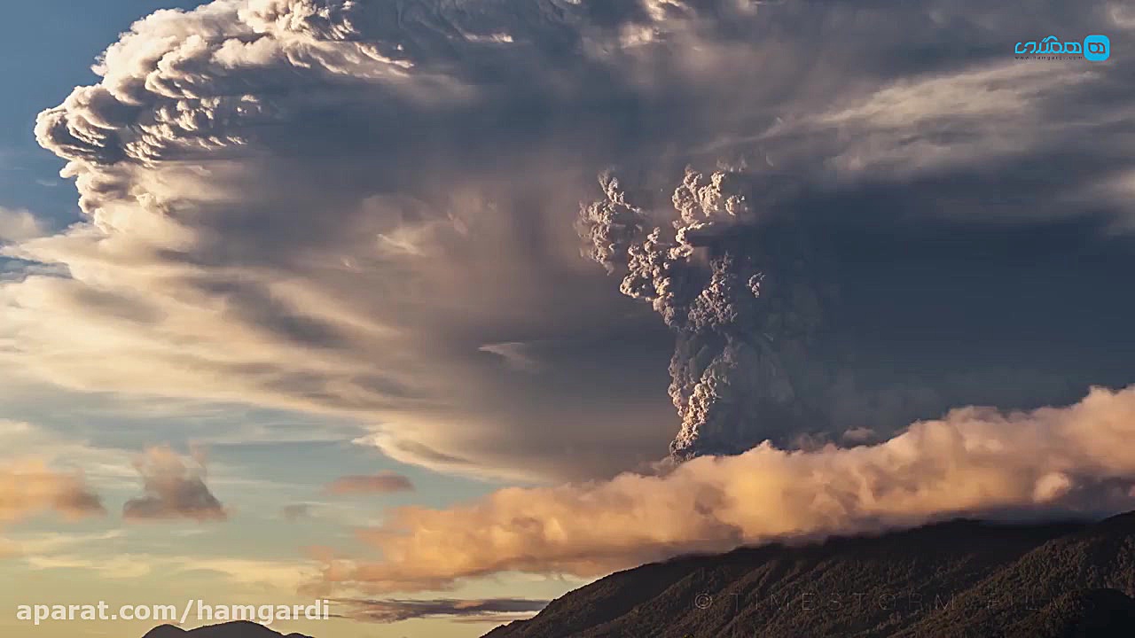 تصاویری متحیر کننده از آتشفشان...