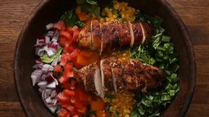 آشپزی سالم  مرغ گریل شده و سال...