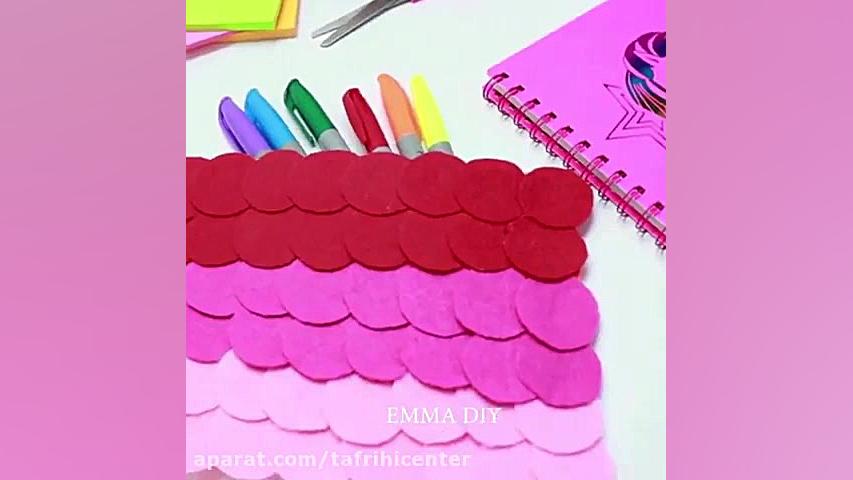 کلیپ آموزش ساخت جامدادی بسیار...