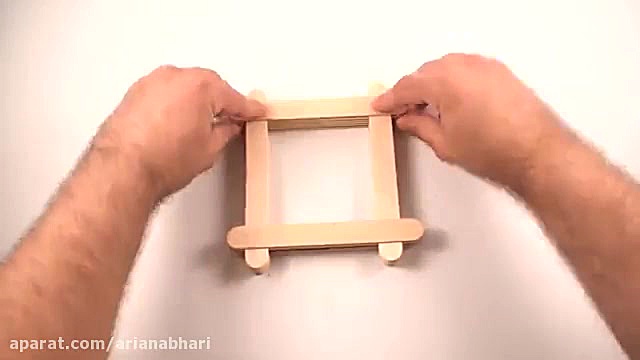 یک خلاقیت ساده با چوب بستنی